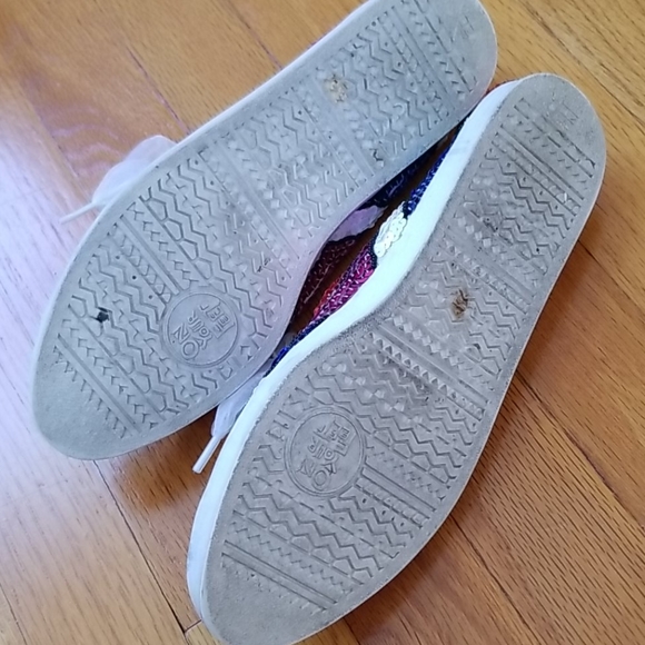 Vintage 1980's Sequin Tennis Shoes - On Your Feet - Picture 9 of 16